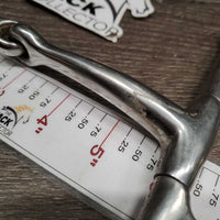 Med Full Cheek Snaffle Bit *gc, clean, scuffs, residue, stains
