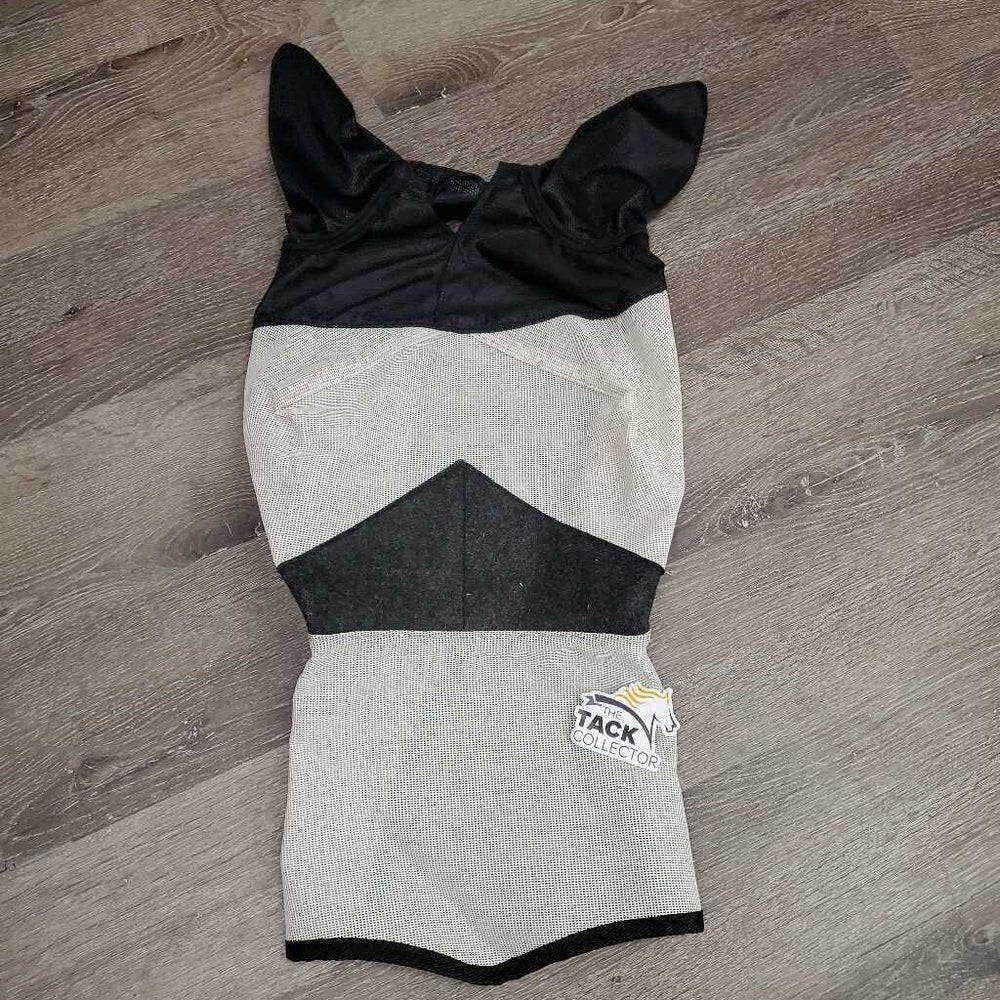 Hard Mesh Fly Mask, ears, forelock hole *like new/xc, mnr hair