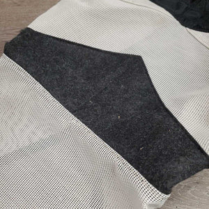 Hard Mesh Fly Mask, ears, forelock hole *like new/xc, mnr hair