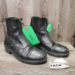JUNIORS Paddock Boots, Zips *gc/fair, clean, rubs, dents, insideL dirty, rubs, missing & curled insoles