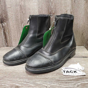 JUNIORS Paddock Boots, Zips *gc/fair, clean, rubs, dents, insideL dirty, rubs, missing & curled insoles