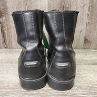 JUNIORS Paddock Boots, Zips *gc/fair, clean, rubs, dents, insideL dirty, rubs, missing & curled insoles