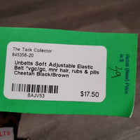 Soft Adjustable Elastic Belt *vgc/gc, mnr hair, rubs & pills
