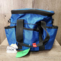 Nylon Collapsible Grooming Tote Bag, Zipper Top *gc/fair, clean, No Shoulder Strap, tape, v.sticky/stuck zipper, peeled edges
