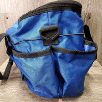 Nylon Collapsible Grooming Tote Bag, Zipper Top *gc/fair, clean, No Shoulder Strap, tape, v.sticky/stuck zipper, peeled edges
