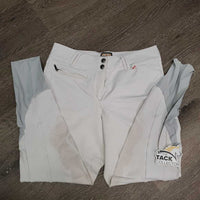 Euro Seat Breeches *gc/fair, dingy, mnr pills, discolored legs & seat, snags, rubs, shrunk - wavy seams, older

