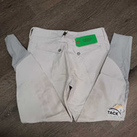 Euro Seat Breeches *gc/fair, dingy, mnr pills, discolored legs & seat, snags, rubs, shrunk - wavy seams, older
