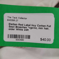 Hvy Cotton Full Seat Breeches *vgc/xc, mnr hair, older
