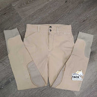JUNIORS Euro Seat Breeches *vgc/gc, pills, seam puckers, mnr thread, faded
