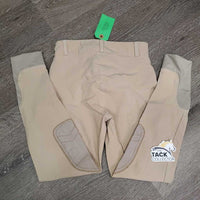 JUNIORS Euro Seat Breeches *vgc/gc, pills, seam puckers, mnr thread, faded
