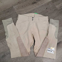 EuroSeat Breeches *gc/fair, v.stretched & stained seat, v.rubbed & pilly, seam puckers
