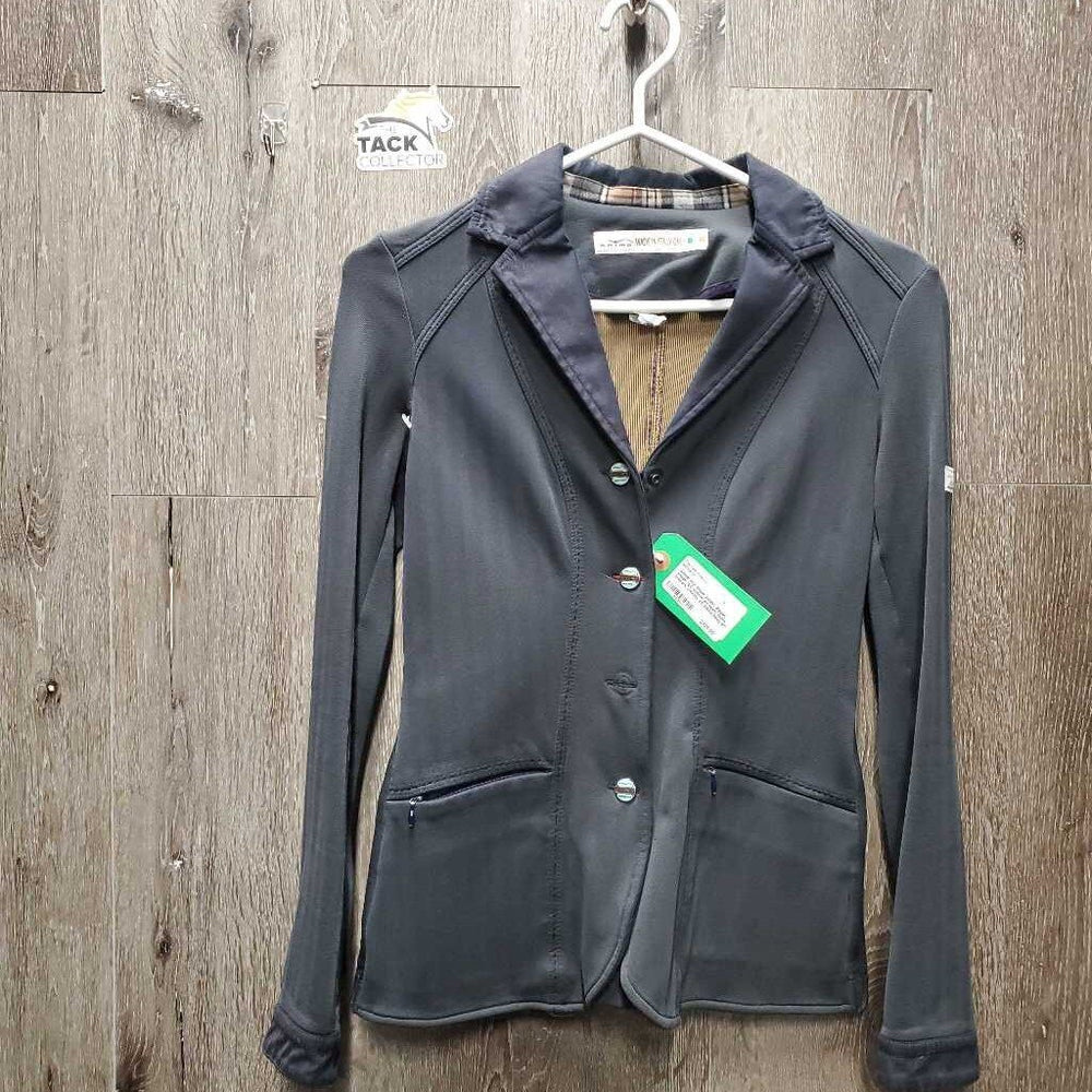 Hvy Show Jacket, Zipper, snaps *gc, undone pit seam, seam puckers, crinkles, pit stains