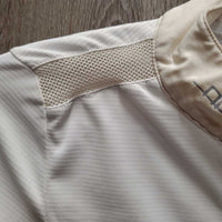 JUNIORS LS Show Shirt, Zipper, snap collar *gc, dingy collar & cuffs, pits
