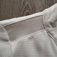 JUNIORS LS Show Shirt, Zipper, snap collar *gc, dingy collar & cuffs
