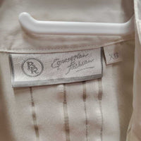 SS Show Shirt *gc/fair, No Collar, v.puckered, shrunk?, dingy, mnr pits, older