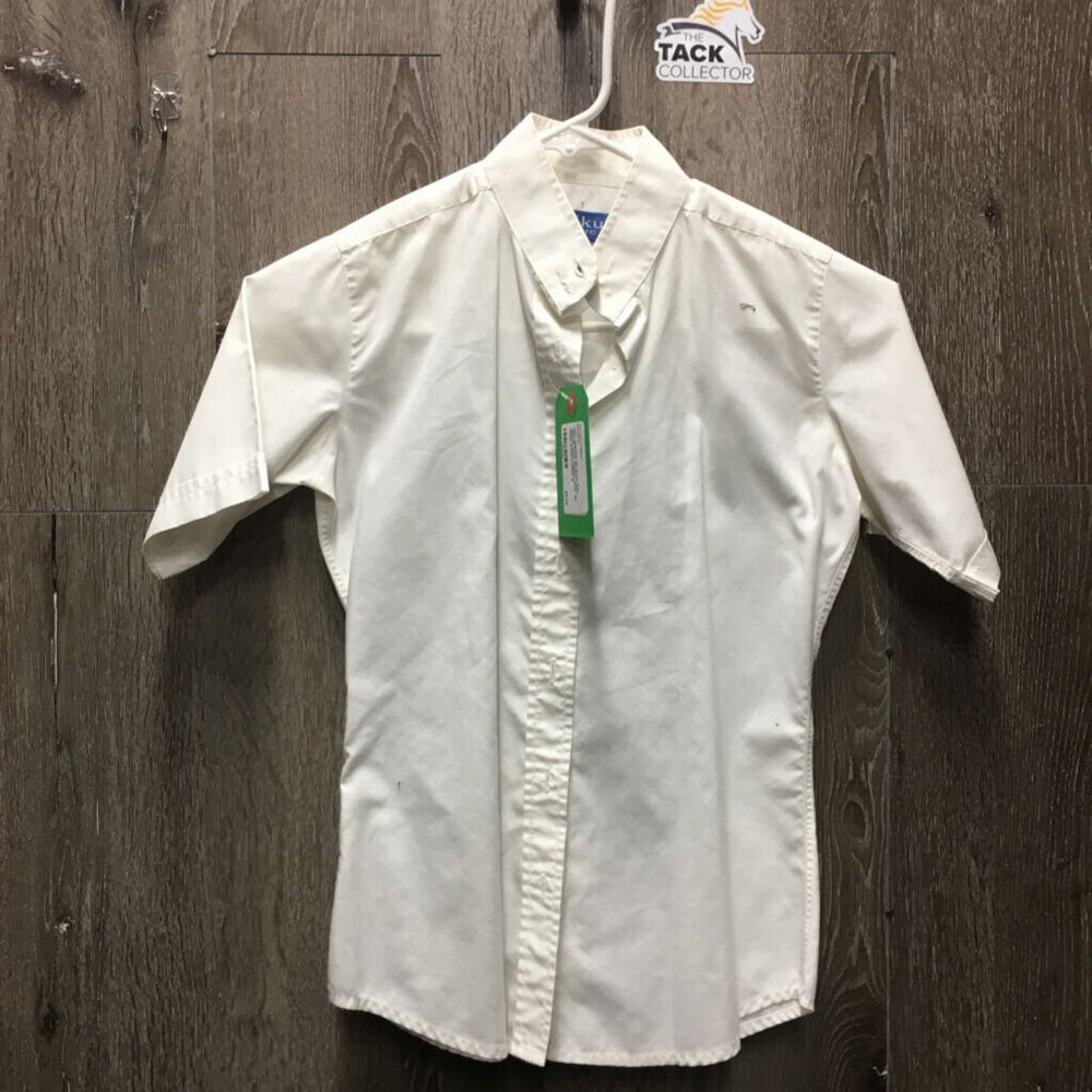 JUNIORS SS Show Shirt *gc/fair, seam puckers, older, No Collar, puckers