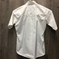 JUNIORS SS Show Shirt *gc/fair, seam puckers, older, No Collar, puckers
