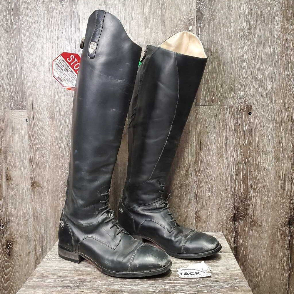 Field Boots, Zips *gc/fair, clean, rubs, faded, scuffs, scrapes, rips, creases, unstitched, Zips: dirty, sticky & v.stiff