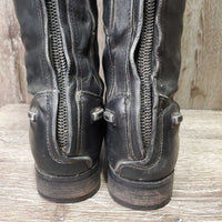 Field Boots, Zips *gc/fair, clean, rubs, faded, scuffs, scrapes, rips, creases, unstitched, Zips: dirty, sticky & v.stiff

