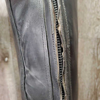 Field Boots, Zips *gc/fair, clean, rubs, faded, scuffs, scrapes, rips, creases, unstitched, Zips: dirty, sticky & v.stiff
