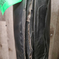 Field Boots, Zips *gc/fair, clean, rubs, faded, scuffs, scrapes, rips, creases, unstitched, Zips: dirty, sticky & v.stiff
