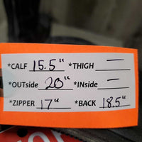 Field Boots, Zips *gc/fair, clean, rubs, faded, scuffs, scrapes, rips, creases, unstitched, Zips: dirty, sticky & v.stiff
