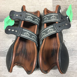 Open Front Boots, Leather Lined, tabs *gc, clean, rubs, scrapes, dirt/gunk, stains, older