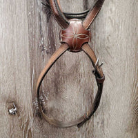 Fs Rsd Monocrown Figure 8 Bridle, Buckles, Rubber Reins *vgc/gc, stains, dirty, rubs, faded spots, tight keepers, repair
