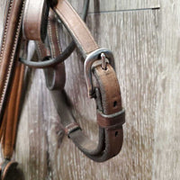 Fs Rsd Monocrown Figure 8 Bridle, Buckles, Rubber Reins *vgc/gc, stains, dirty, rubs, faded spots, tight keepers, repair
