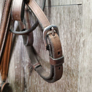 Fs Rsd Monocrown Figure 8 Bridle, Buckles, Rubber Reins *vgc/gc, stains, dirty, rubs, faded spots, tight keepers, repair