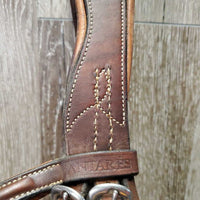 Fs Rsd Monocrown Figure 8 Bridle, Buckles, Rubber Reins *vgc/gc, stains, dirty, rubs, faded spots, tight keepers, repair