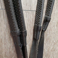 Monocrown Rsd Padded Dressage Bridle, Buckles, Flash, Rubber Reins *xc/like new
