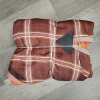 Rain Sheet, 2 legs, tail *gc, mnr wpf, mnr dirt, hair, faded, repairs, snags, film, stains
