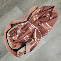 Rain Sheet, 2 legs, tail *gc, mnr wpf, mnr dirt, hair, faded, repairs, snags, film, stains
