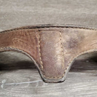 Leather Miracle Cribbing Collar *fair, dirty, stiff, ruisty, scrapes, trimmed, xholes
