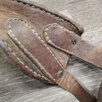 Leather Miracle Cribbing Collar *fair, dirty, stiff, ruisty, scrapes, trimmed, xholes
