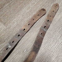 Leather Miracle Cribbing Collar *fair, dirty, stiff, ruisty, scrapes, trimmed, xholes
