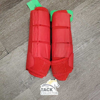 Closed Front & Hind Neoprene Boots, velcro *xc & vgc, clean, mnr hair, velcro: frays & threads
