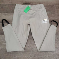 EuroSeat Breeches, Sticky Knee *gc, rubs, pills, add on long elastic straps, edges: rubs & pills, peeling stickies
