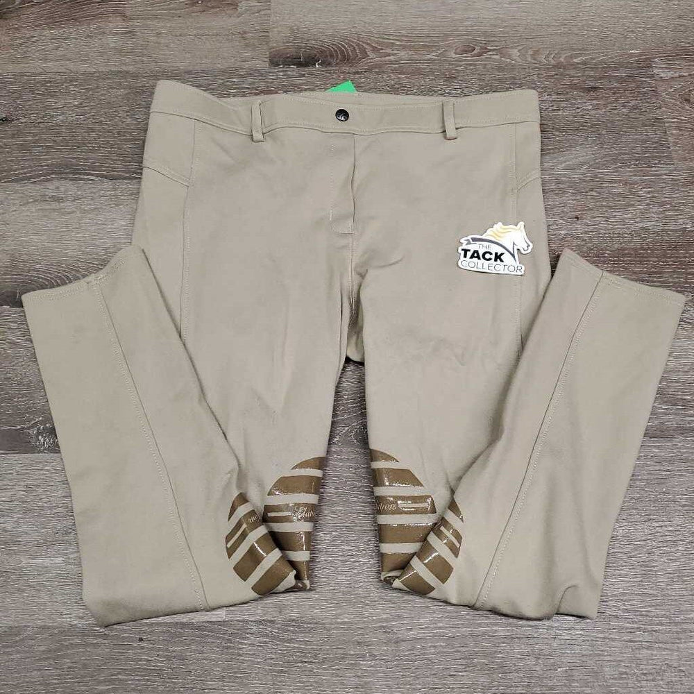 Euro Seat Breeches, Pull On *gc/vgc, cut tag, seat, waist & knees: rubs & pills
