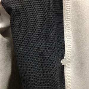 LS Hvy Show Shirt, 1/2 zip up, Mesh Sides *vgc, puckered & crinkled collar, rubs