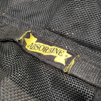 Hvy Mesh Fly Mask, velcro Nose *gc, clean, hairy, unstitched, mnr rubs, stains & snags, curled edge, hairy velcro