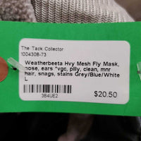 Hvy Mesh Fly Mask, nose, ears *vgc, pilly, clean, mnr hair, snags, stains

