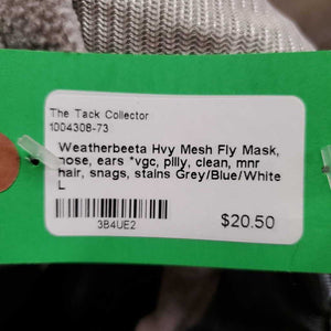 Hvy Mesh Fly Mask, nose, ears *vgc, pilly, clean, mnr hair, snags, stains