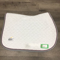 Quilt Jumper Saddle Pad, "Common Wealth Saddles", piping *xc, mnr rubs, hair