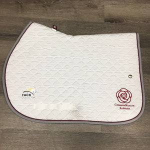 Quilt Jumper Saddle Pad, "Common Wealth Saddles", piping *xc, mnr rubs, hair