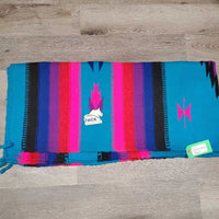 Wool Western Saddle Blanket, "M & K Ranche Classic" *vgc, mnr hair, snags, dirt
