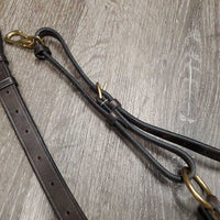Clinker, Elastic & Padded Leather Breastplate, Running Martingale Attach *xc, clean, v.mnr residue, xholes, mnr cracks