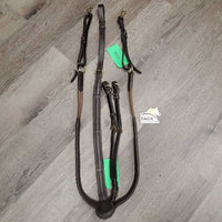 Clinker, Elastic & Padded Leather Breastplate, Running Martingale Attach *xc, clean, v.mnr residue, xholes, mnr cracks
