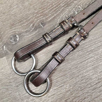 Adjustable Running Martingale Attachment, Buckle end *vgc, clean, stiff, creases, dry